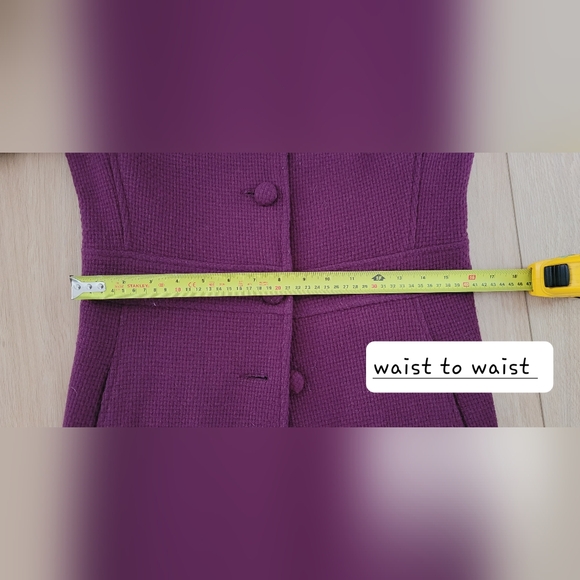 MARCIANO purple pea coat - Picture 7 of 8